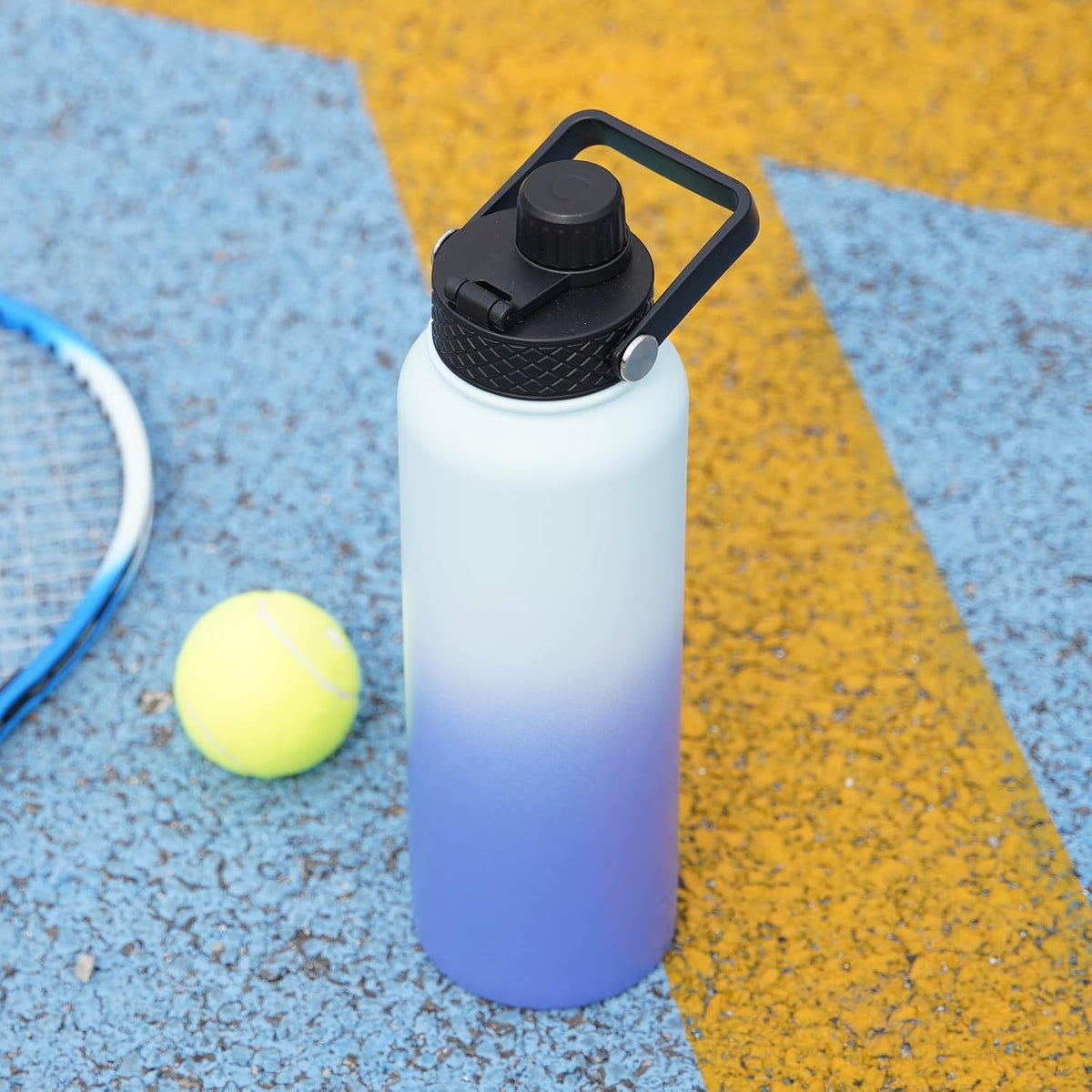 40oz Insulated Water Bottle with Straw Lid, Stainless Steel Bottle
