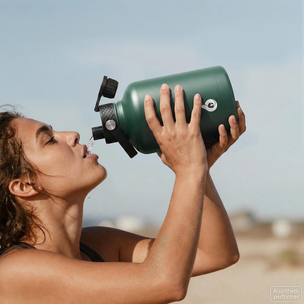 40oz Insulated Water Bottle with Straw Lid, Stainless Steel Bottle