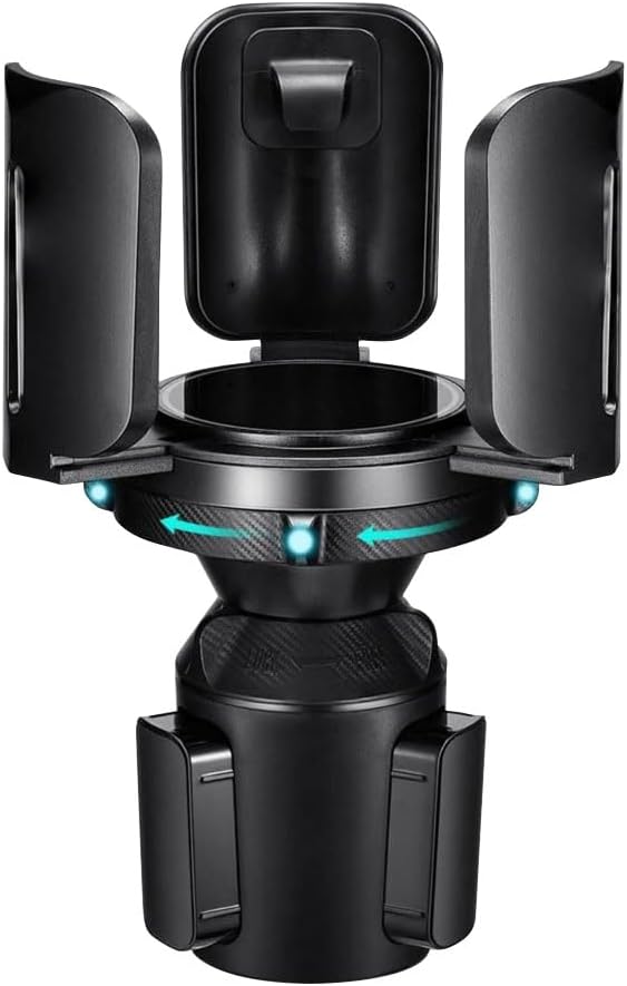 Car Cup Holder Expander, All Purpose Cup Holder Adapter with Adjustable Base, Auto Cup Organizer Expander Holder Compatible with 3.04" to 5.25" Bottles, Mugs, Drinks, Foods (1 PC)