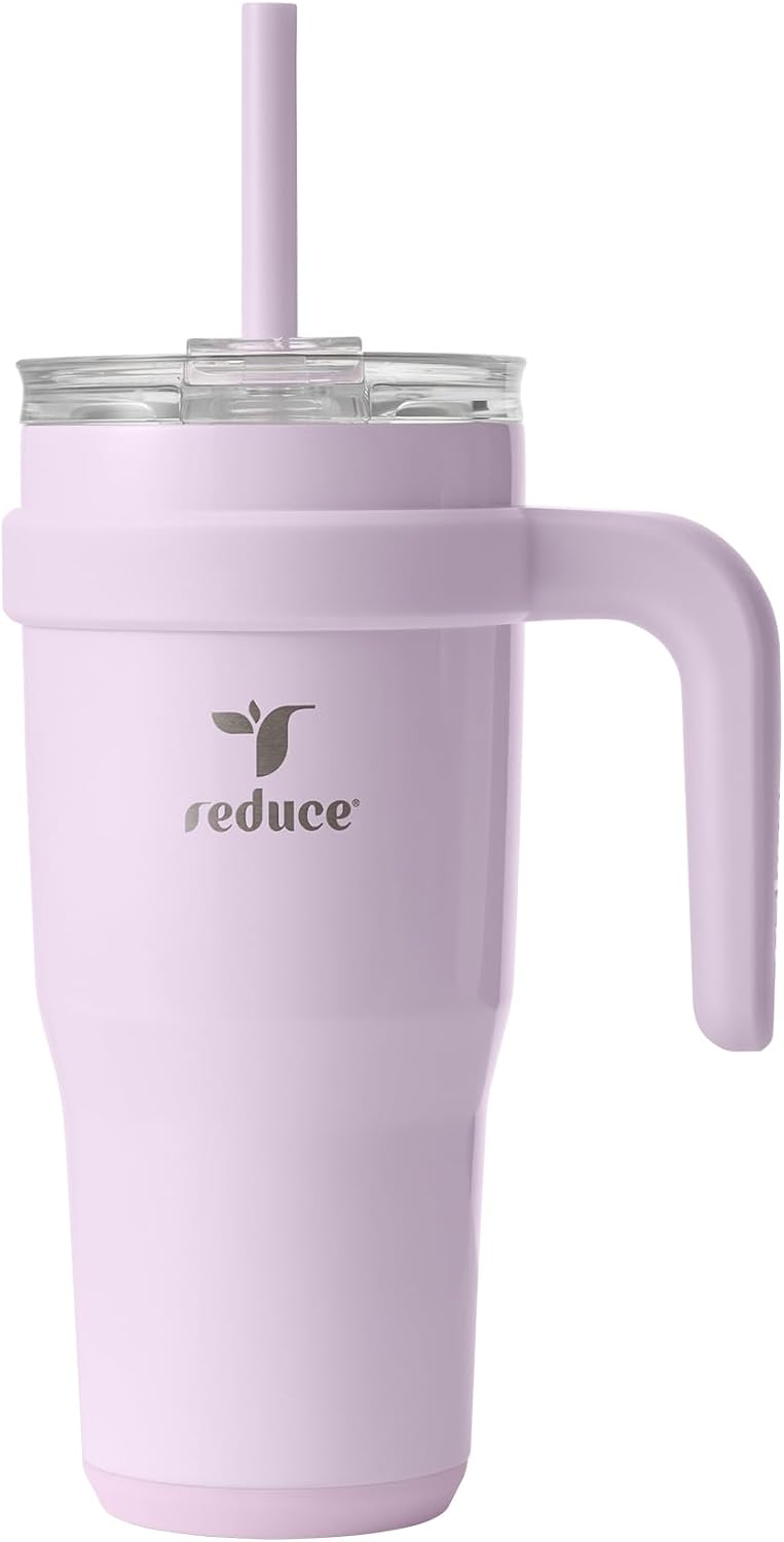 Cold1 40 oz Tumbler with Handle - Vacuum Insulated Stainless Steel Water Bottle for Home, Office or Car, Reusable Mug with Straw or Leakproof Flip Lid, Keeps Drinks Cold All Day-Gloss Sea Glass
