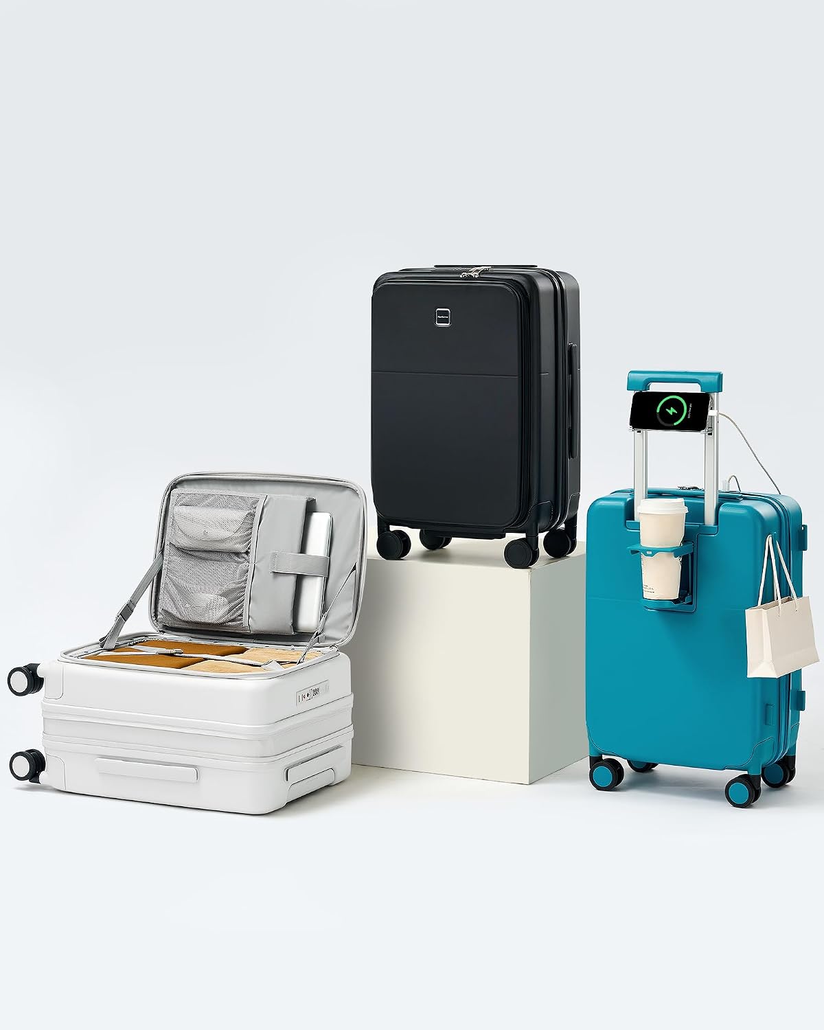 20 Inch Expandable Carry On Luggage 22x14x9 Airline Approved