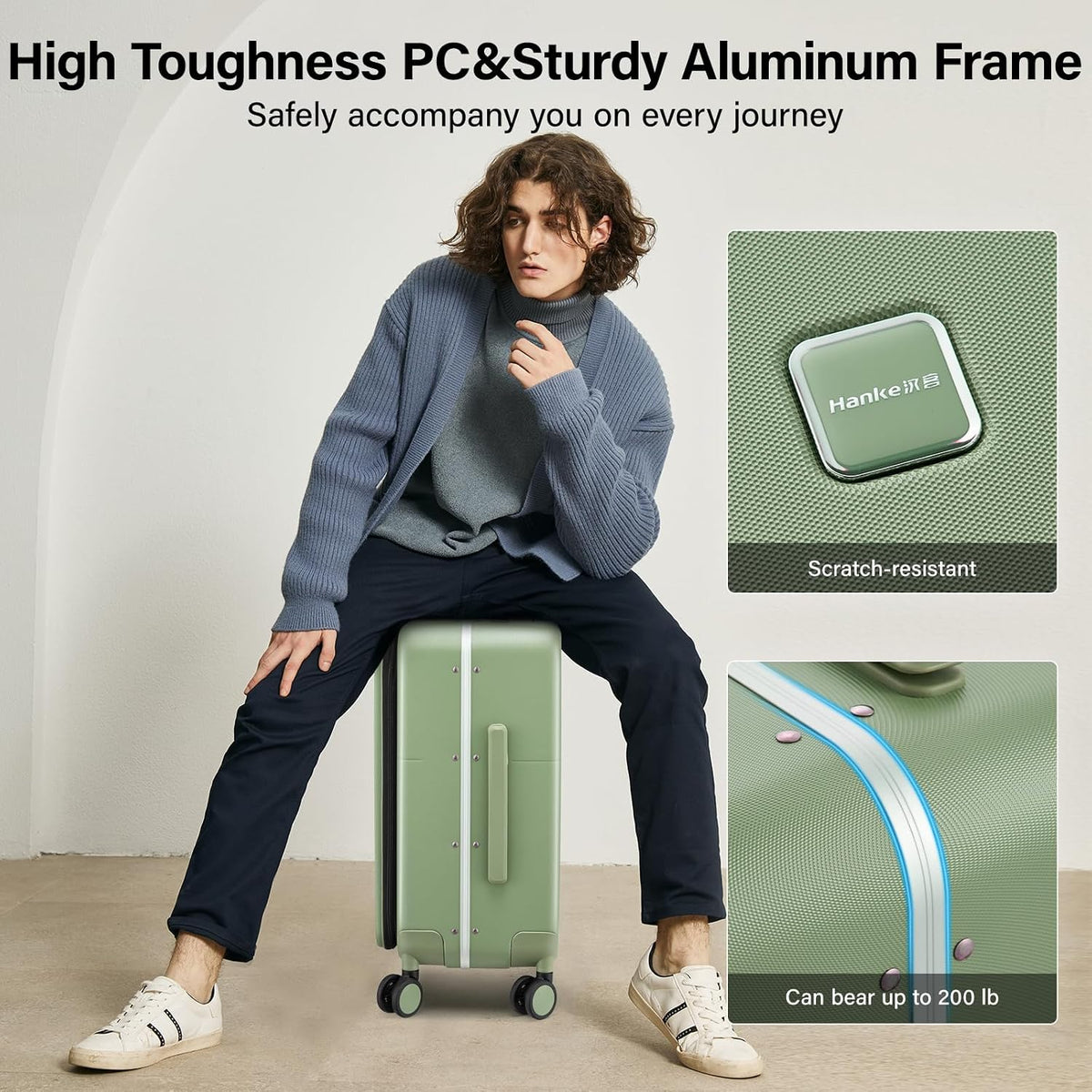20 Inch Expandable Carry On Luggage 22x14x9 Airline Approved