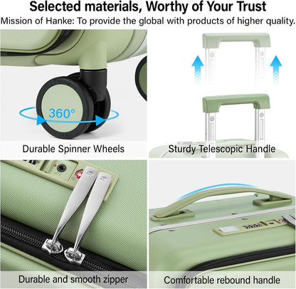 20 Inch Expandable Carry On Luggage 22x14x9 Airline Approved