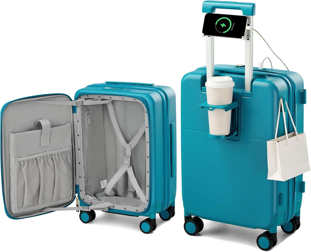 20 Inch Expandable Carry On Luggage 22x14x9 Airline Approved