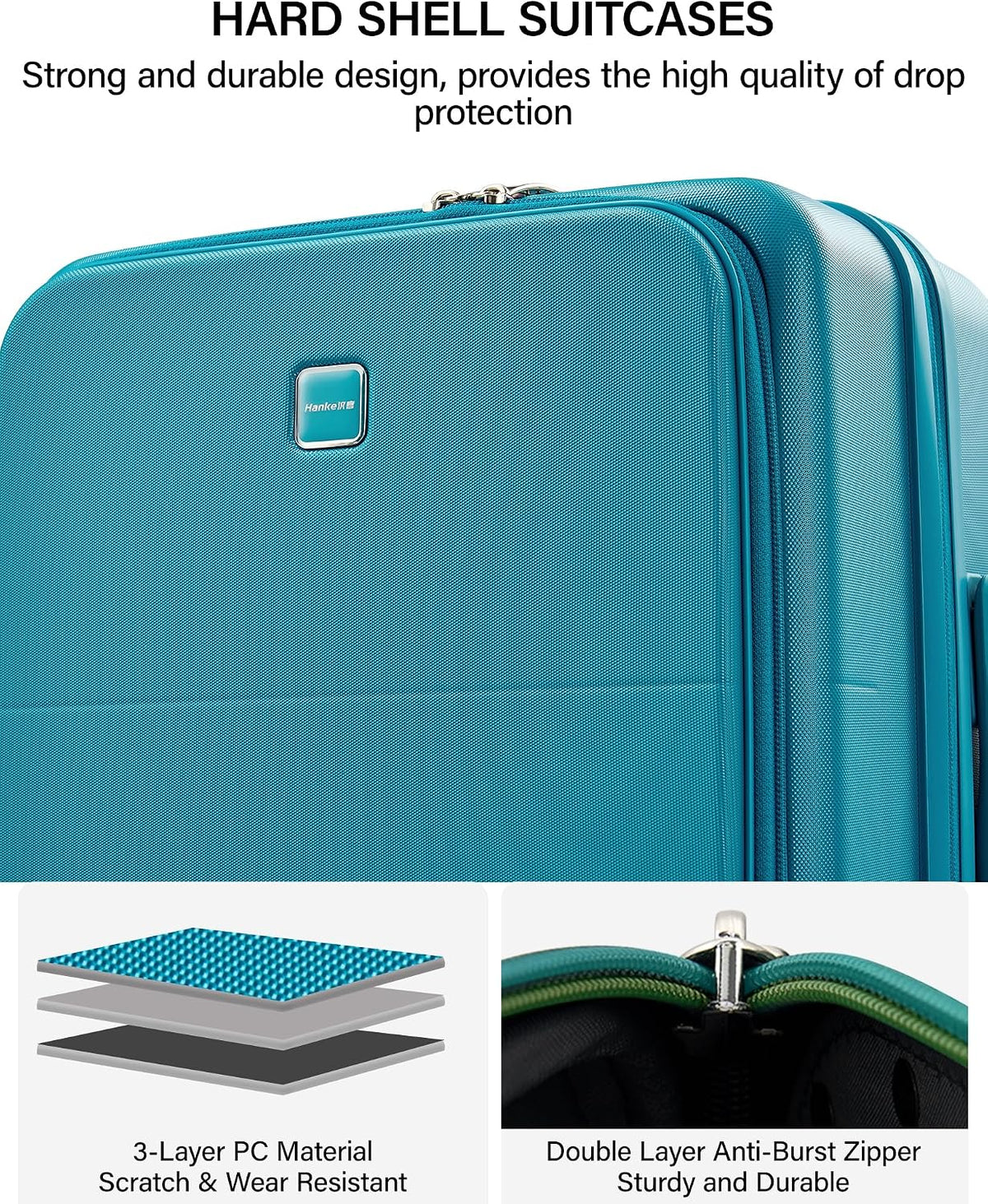 20 Inch Expandable Carry On Luggage 22x14x9 Airline Approved