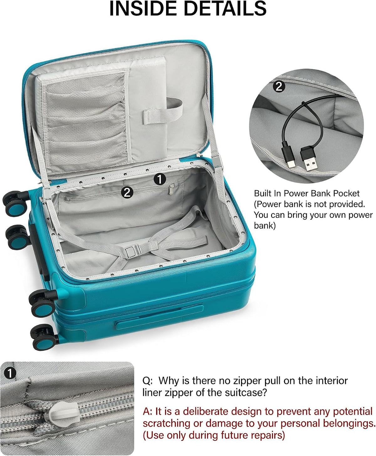20 Inch Expandable Carry On Luggage 22x14x9 Airline Approved