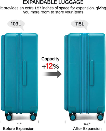 20 Inch Expandable Carry On Luggage 22x14x9 Airline Approved