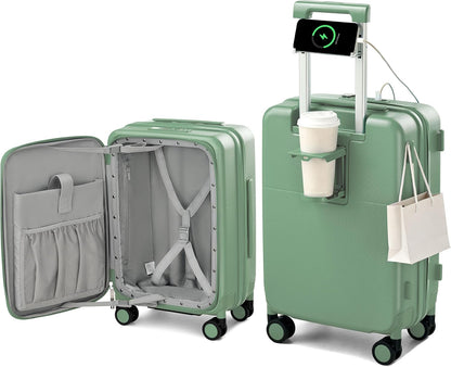 20 Inch Expandable Carry On Luggage 22x14x9 Airline Approved
