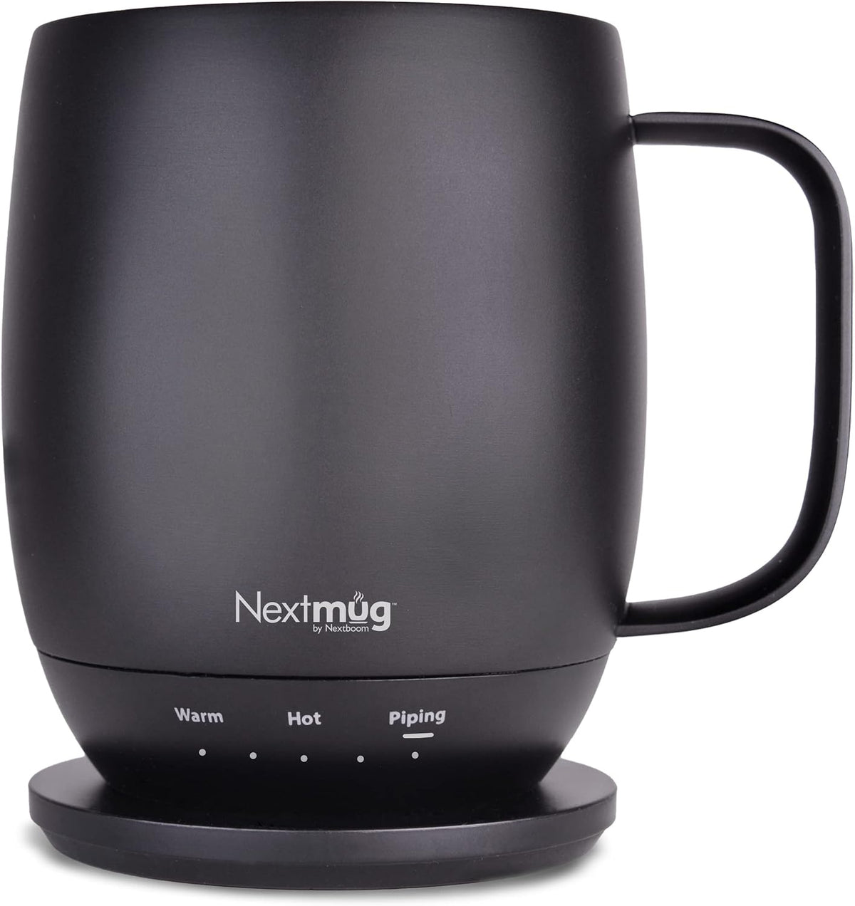 Nextmug - Temperature-Controlled, Self-Heating Coffee Mug | (Black - 14 oz.) – No App, Long-Lasting Battery for Work & Study, Great Gift for Coffee Lovers