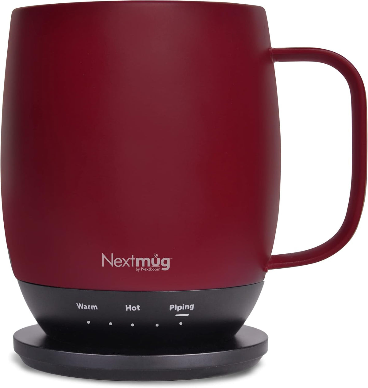 Nextmug - Temperature-Controlled, Self-Heating Coffee Mug | (Black - 14 oz.) – No App, Long-Lasting Battery for Work & Study, Great Gift for Coffee Lovers