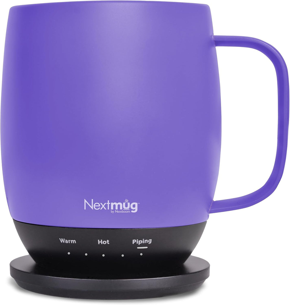 Nextmug - Temperature-Controlled, Self-Heating Coffee Mug | (Black - 14 oz.) – No App, Long-Lasting Battery for Work & Study, Great Gift for Coffee Lovers