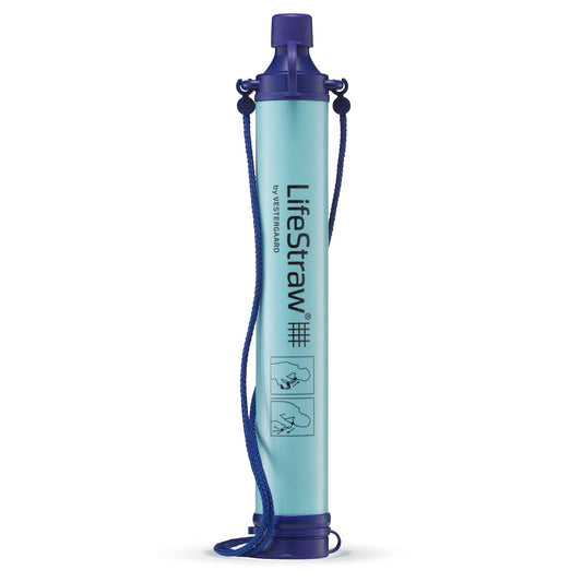 Personal Water Filter for Hiking, Travel and Emergency, Blue, 1PK