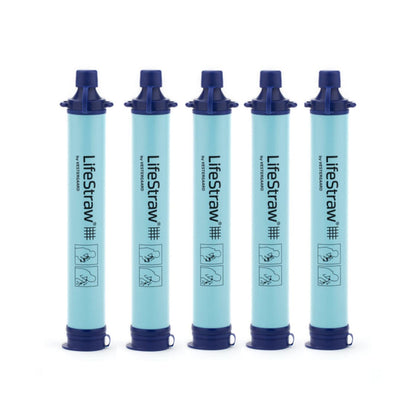 Personal Water Filter for Hiking, Travel and Emergency, Blue, 1PK