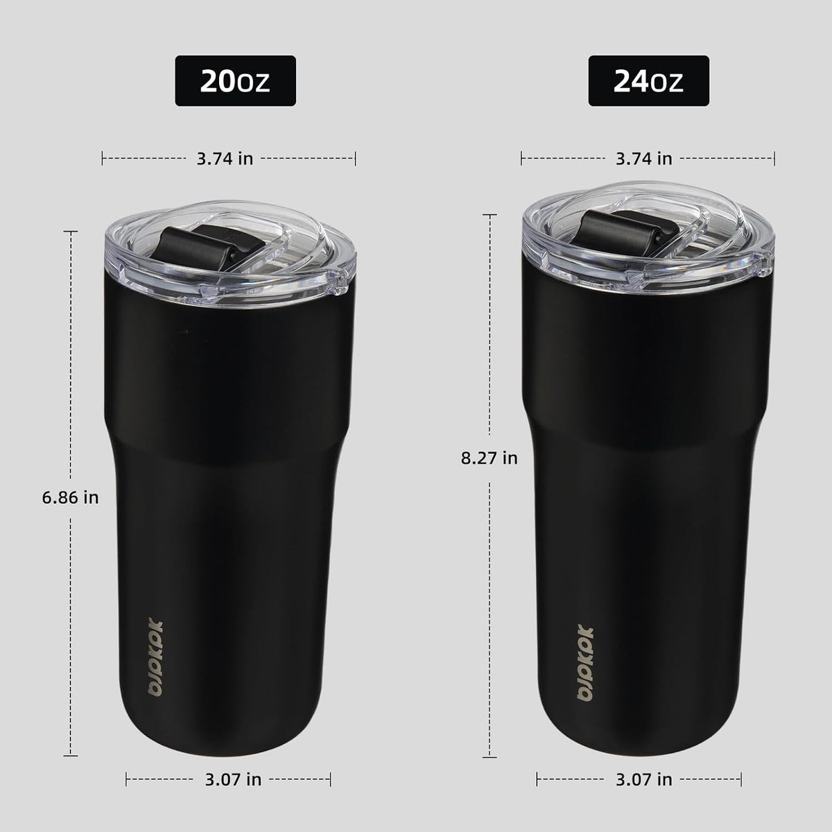 20oz Spill Proof Coffee Tumbler, Insulated Stainless Steel Cup