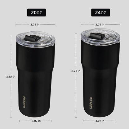 20oz Spill Proof Coffee Tumbler, Insulated Stainless Steel Cup