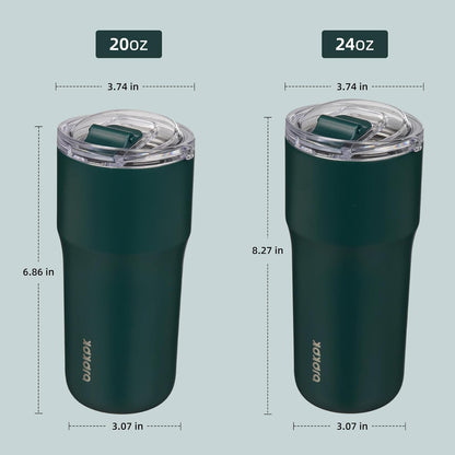 20oz Spill Proof Coffee Tumbler, Insulated Stainless Steel Cup