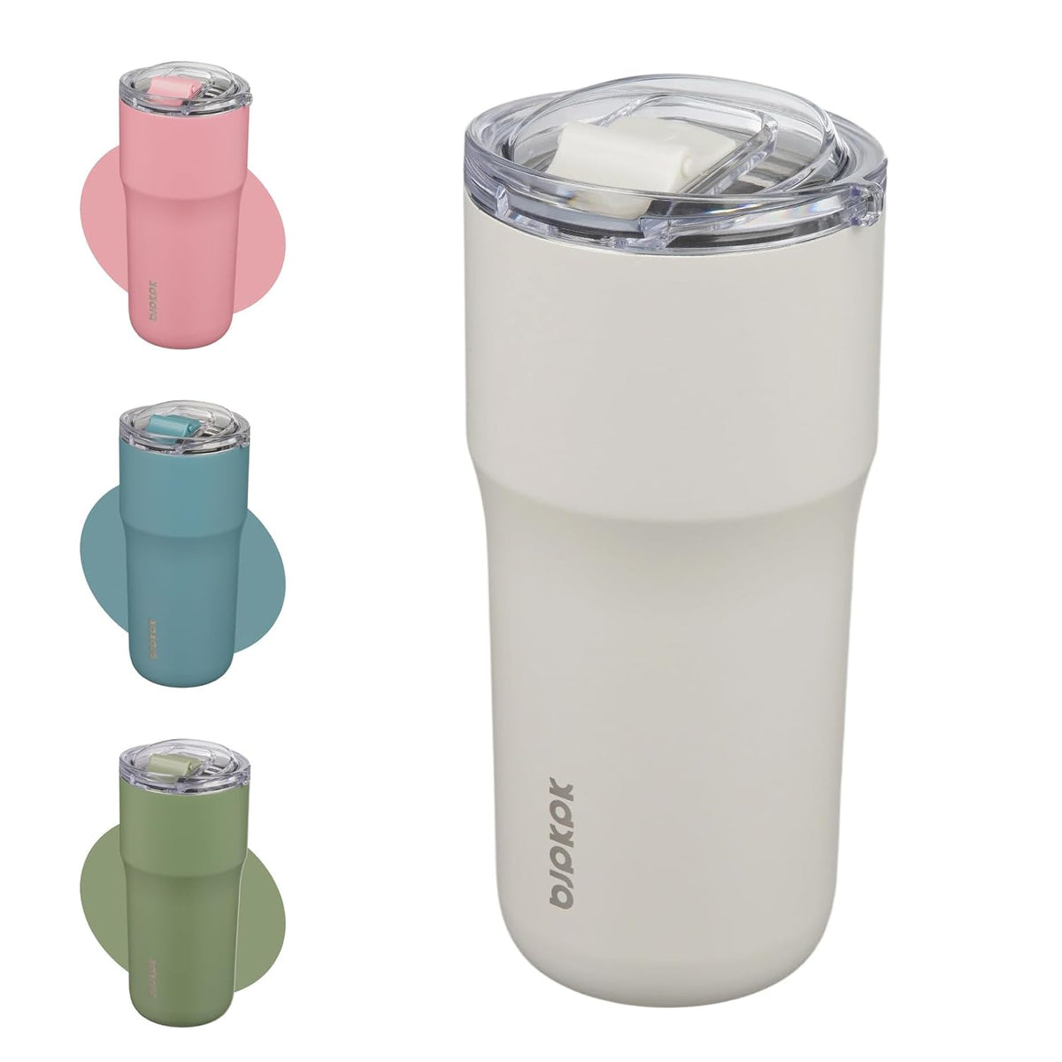 20oz Spill Proof Coffee Tumbler, Insulated Stainless Steel Cup