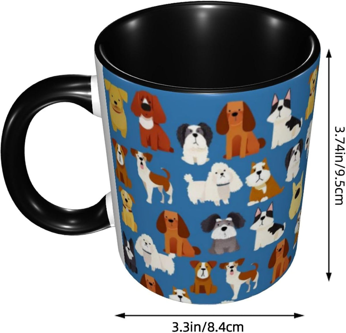 Sunflower Coffee Mug Ceramic Tea Cup With Handle Funny Porcelain Mugs for Women Dishwasher Microwave Safe 11oz