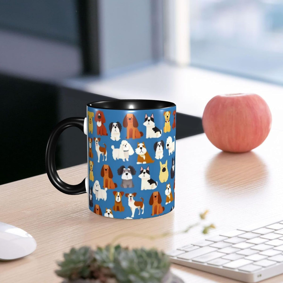 Sunflower Coffee Mug Ceramic Tea Cup With Handle Funny Porcelain Mugs for Women Dishwasher Microwave Safe 11oz