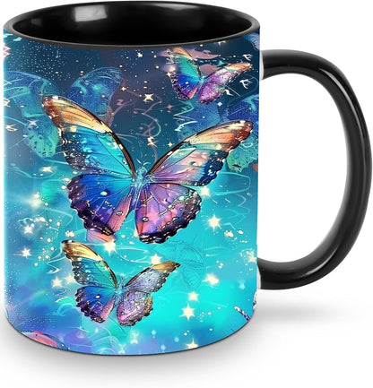 Sunflower Coffee Mug Ceramic Tea Cup With Handle Funny Porcelain Mugs for Women Dishwasher Microwave Safe 11oz