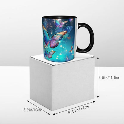 Sunflower Coffee Mug Ceramic Tea Cup With Handle Funny Porcelain Mugs for Women Dishwasher Microwave Safe 11oz