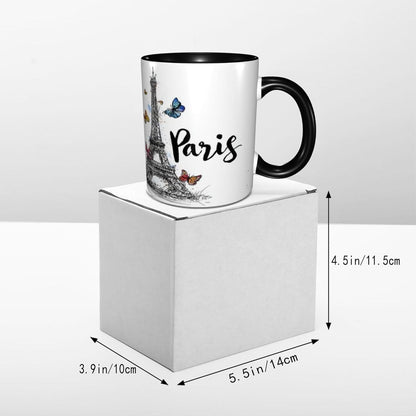 Sunflower Coffee Mug Ceramic Tea Cup With Handle Funny Porcelain Mugs for Women Dishwasher Microwave Safe 11oz