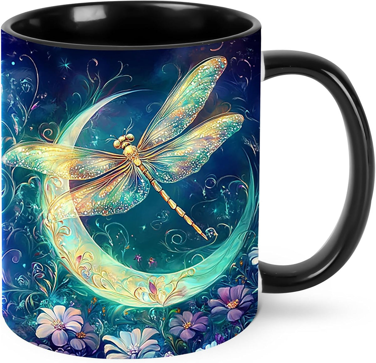Sunflower Coffee Mug Ceramic Tea Cup With Handle Funny Porcelain Mugs for Women Dishwasher Microwave Safe 11oz