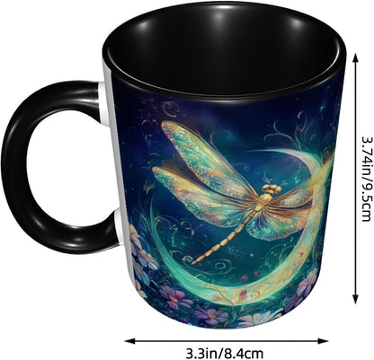 Sunflower Coffee Mug Ceramic Tea Cup With Handle Funny Porcelain Mugs for Women Dishwasher Microwave Safe 11oz