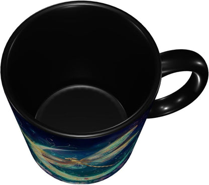 Sunflower Coffee Mug Ceramic Tea Cup With Handle Funny Porcelain Mugs for Women Dishwasher Microwave Safe 11oz