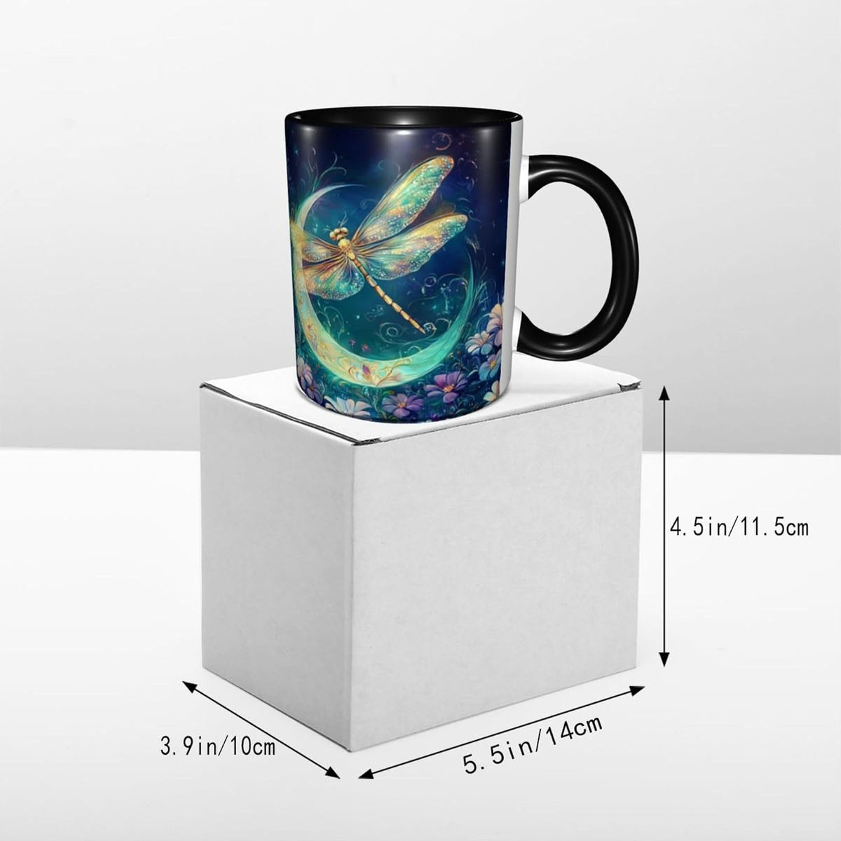 Sunflower Coffee Mug Ceramic Tea Cup With Handle Funny Porcelain Mugs for Women Dishwasher Microwave Safe 11oz