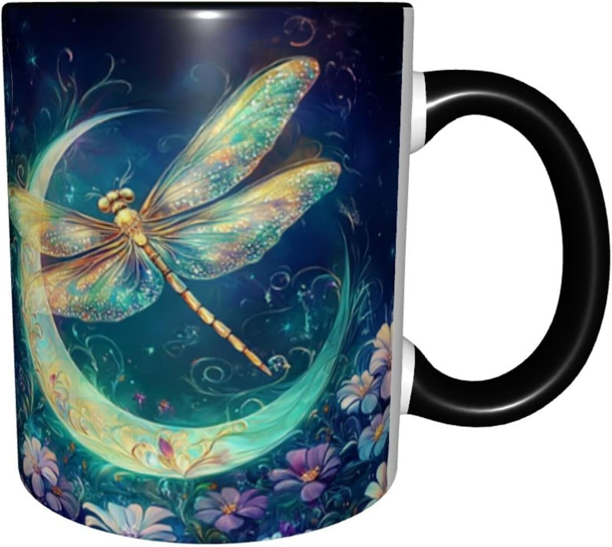 Sunflower Coffee Mug Ceramic Tea Cup With Handle Funny Porcelain Mugs for Women Dishwasher Microwave Safe 11oz