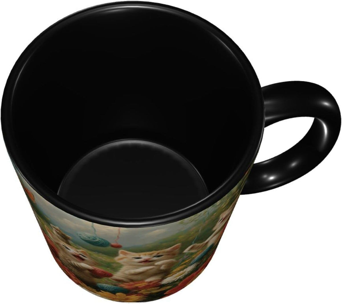 Sunflower Coffee Mug Ceramic Tea Cup With Handle Funny Porcelain Mugs for Women Dishwasher Microwave Safe 11oz