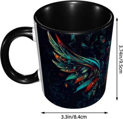 Sunflower Coffee Mug Ceramic Tea Cup With Handle Funny Porcelain Mugs for Women Dishwasher Microwave Safe 11oz