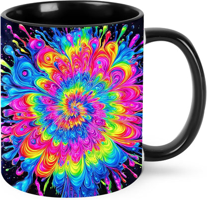 Sunflower Coffee Mug Ceramic Tea Cup With Handle Funny Porcelain Mugs for Women Dishwasher Microwave Safe 11oz