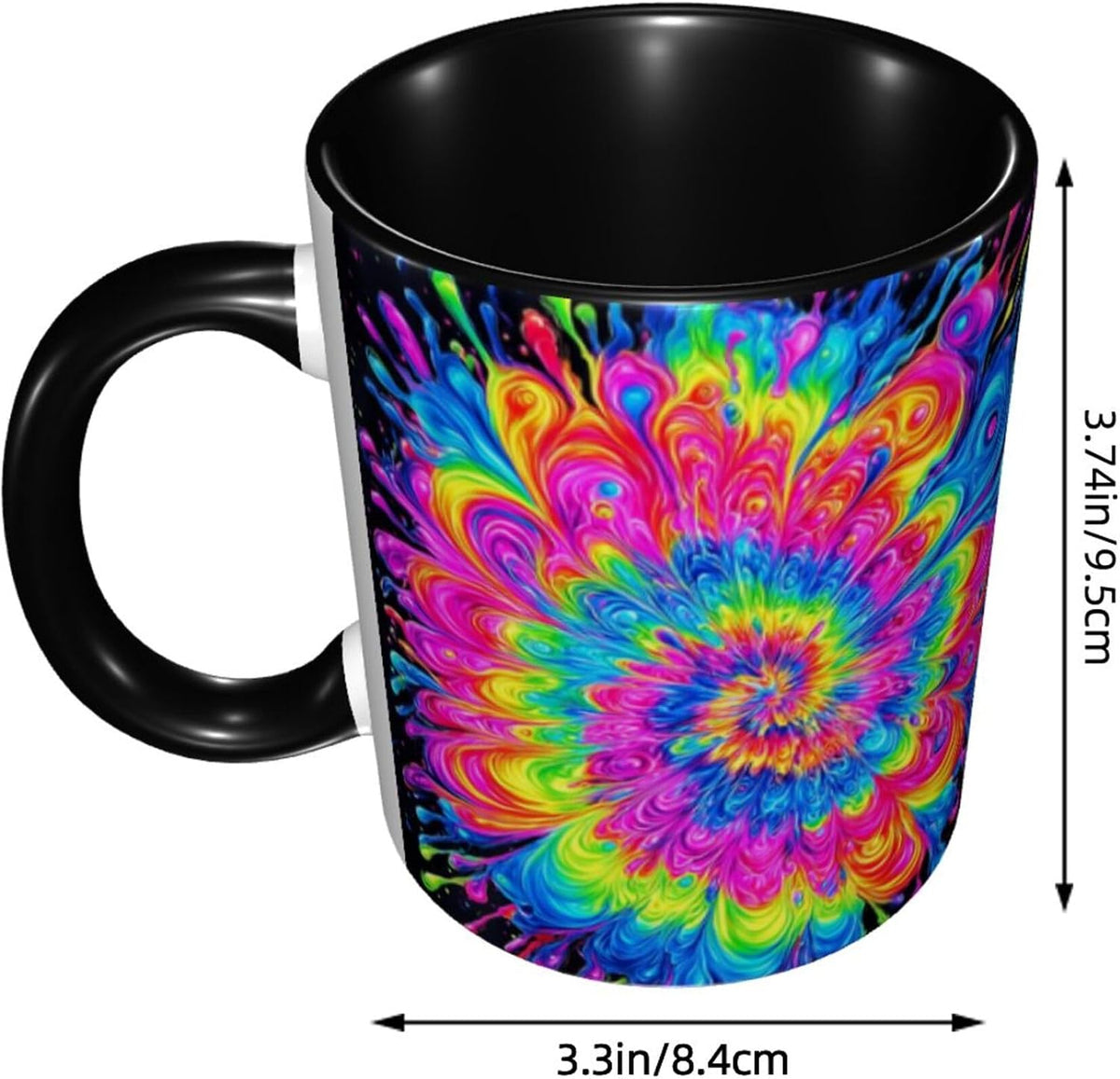 Sunflower Coffee Mug Ceramic Tea Cup With Handle Funny Porcelain Mugs for Women Dishwasher Microwave Safe 11oz