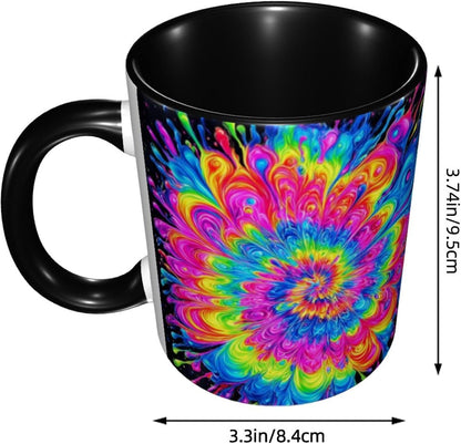 Sunflower Coffee Mug Ceramic Tea Cup With Handle Funny Porcelain Mugs for Women Dishwasher Microwave Safe 11oz