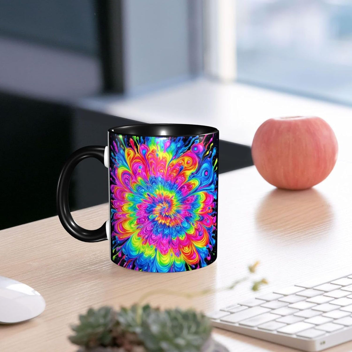 Sunflower Coffee Mug Ceramic Tea Cup With Handle Funny Porcelain Mugs for Women Dishwasher Microwave Safe 11oz