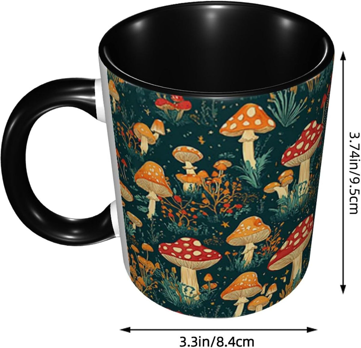 Sunflower Coffee Mug Ceramic Tea Cup With Handle Funny Porcelain Mugs for Women Dishwasher Microwave Safe 11oz
