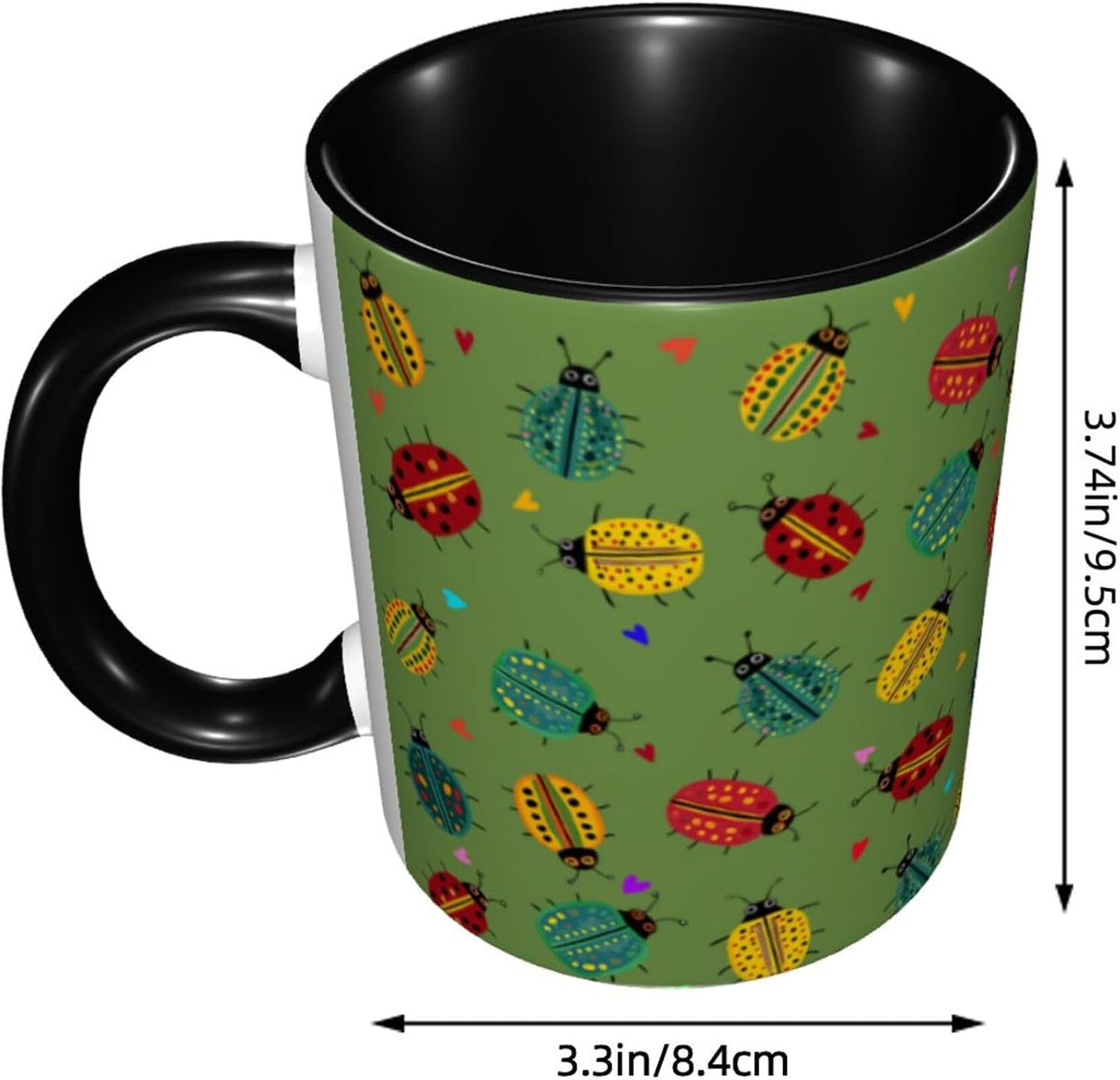 Sunflower Coffee Mug Ceramic Tea Cup With Handle Funny Porcelain Mugs for Women Dishwasher Microwave Safe 11oz
