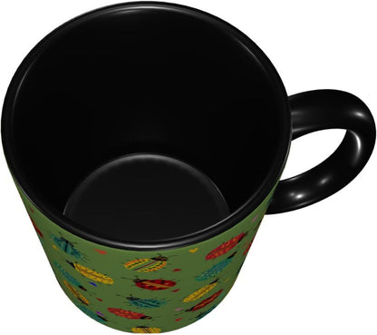 Sunflower Coffee Mug Ceramic Tea Cup With Handle Funny Porcelain Mugs for Women Dishwasher Microwave Safe 11oz