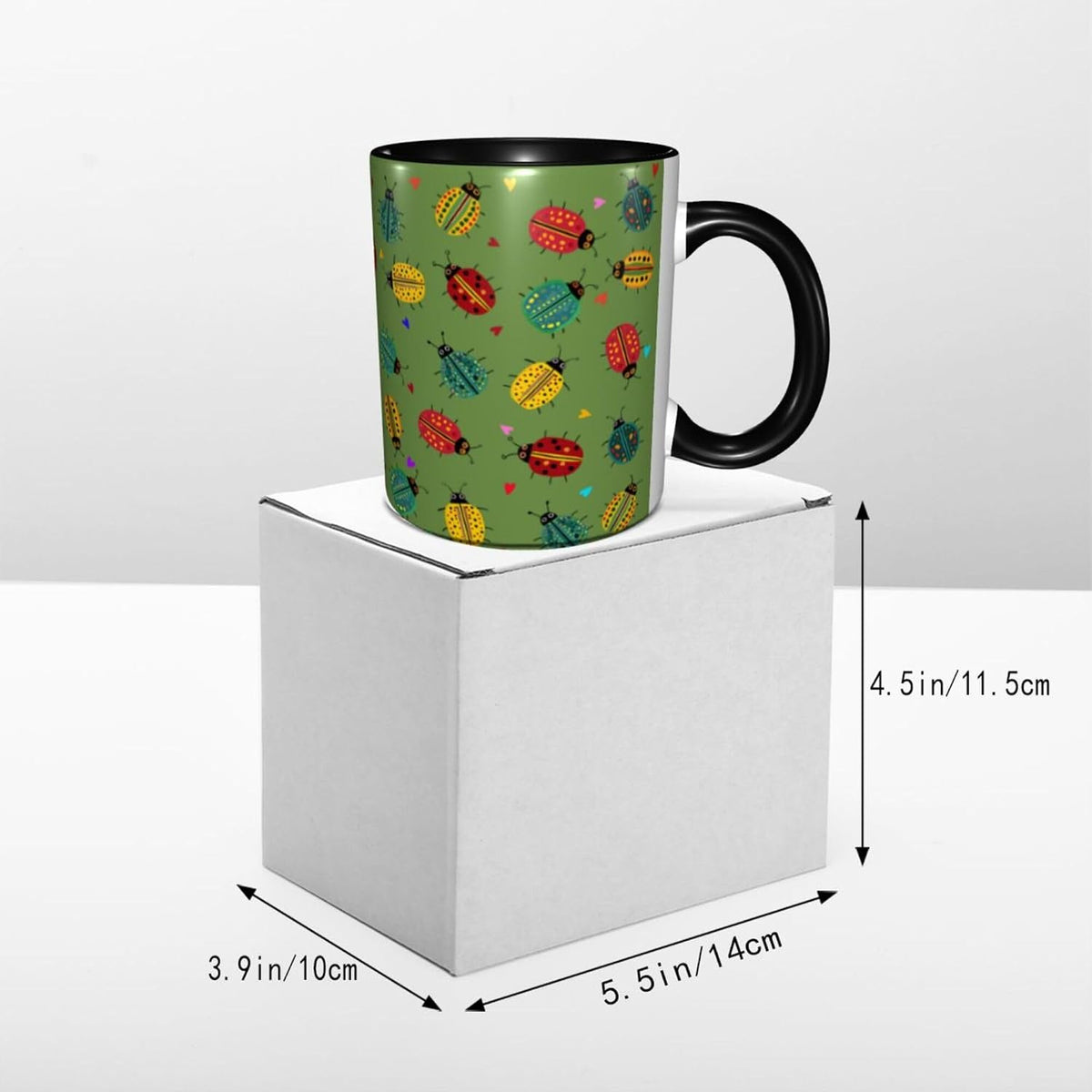 Sunflower Coffee Mug Ceramic Tea Cup With Handle Funny Porcelain Mugs for Women Dishwasher Microwave Safe 11oz