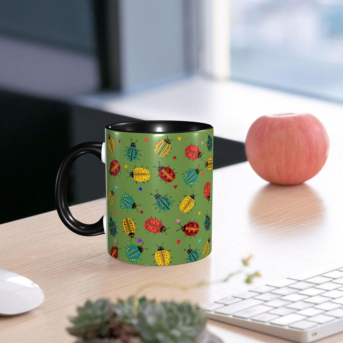 Sunflower Coffee Mug Ceramic Tea Cup With Handle Funny Porcelain Mugs for Women Dishwasher Microwave Safe 11oz