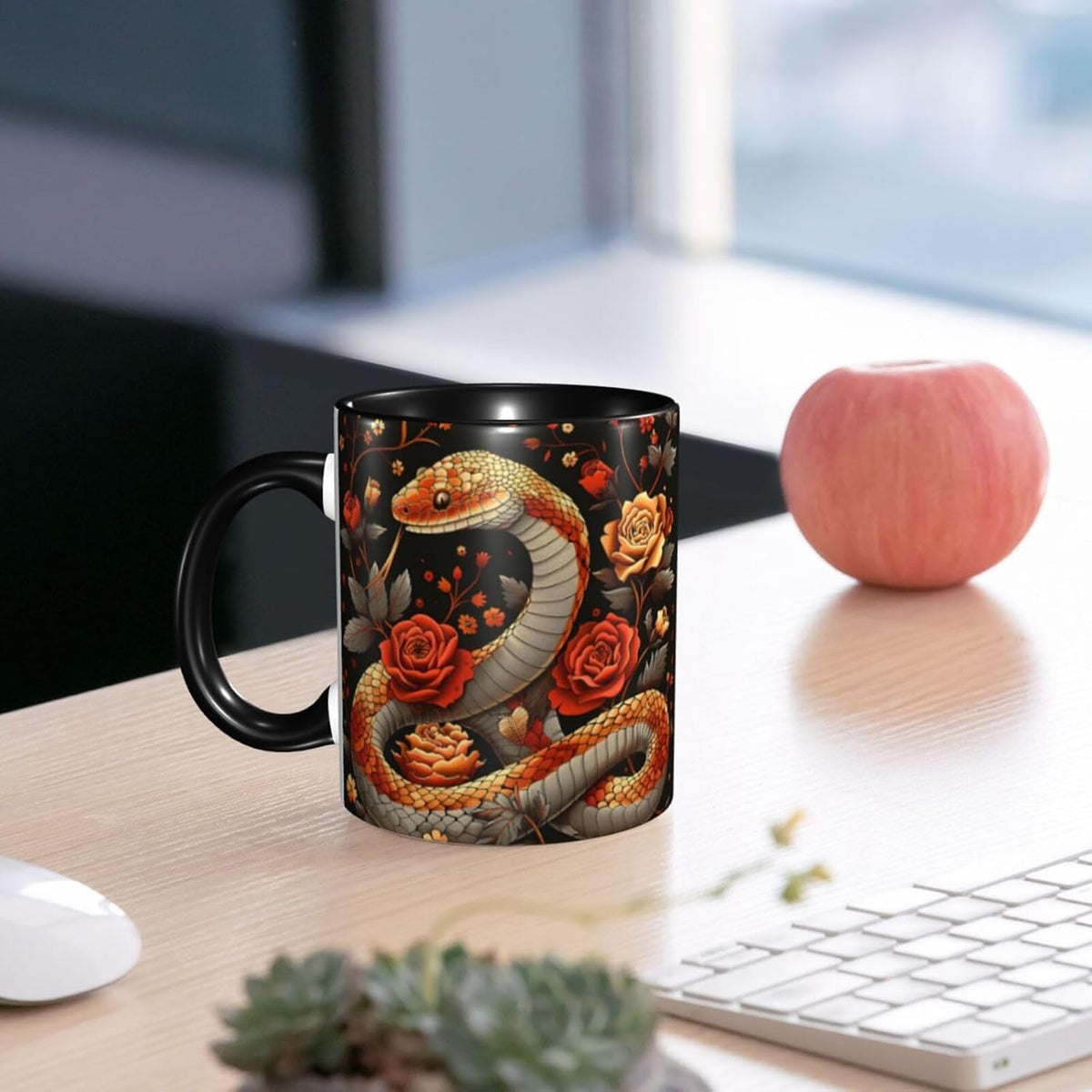 Sunflower Coffee Mug Ceramic Tea Cup With Handle Funny Porcelain Mugs for Women Dishwasher Microwave Safe 11oz