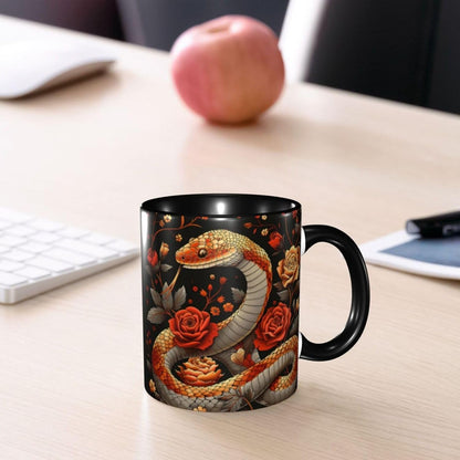 Sunflower Coffee Mug Ceramic Tea Cup With Handle Funny Porcelain Mugs for Women Dishwasher Microwave Safe 11oz