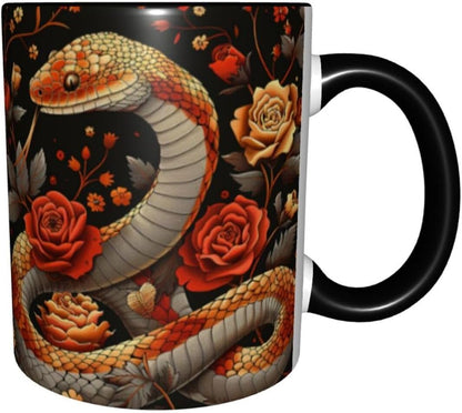 Sunflower Coffee Mug Ceramic Tea Cup With Handle Funny Porcelain Mugs for Women Dishwasher Microwave Safe 11oz