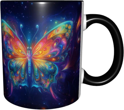 Sunflower Coffee Mug Ceramic Tea Cup With Handle Funny Porcelain Mugs for Women Dishwasher Microwave Safe 11oz