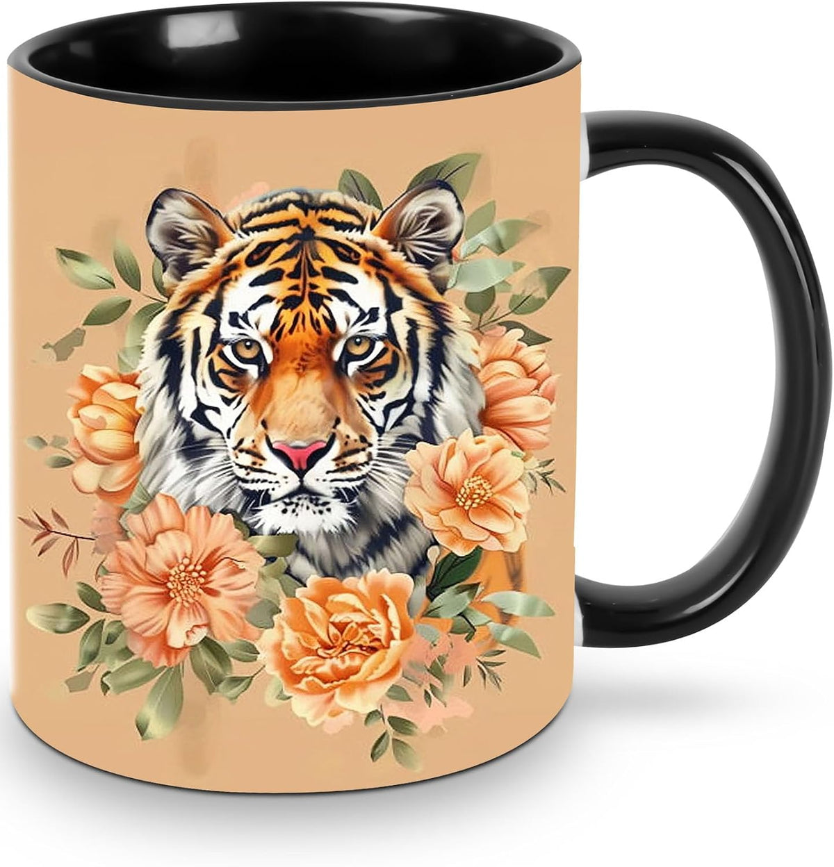 Sunflower Coffee Mug Ceramic Tea Cup With Handle Funny Porcelain Mugs for Women Dishwasher Microwave Safe 11oz