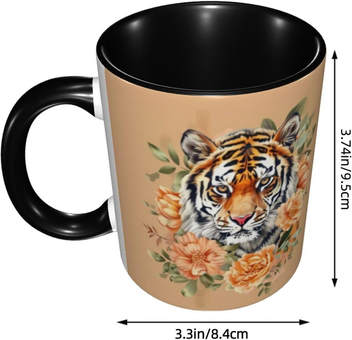 Sunflower Coffee Mug Ceramic Tea Cup With Handle Funny Porcelain Mugs for Women Dishwasher Microwave Safe 11oz