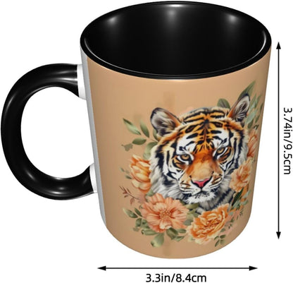 Sunflower Coffee Mug Ceramic Tea Cup With Handle Funny Porcelain Mugs for Women Dishwasher Microwave Safe 11oz