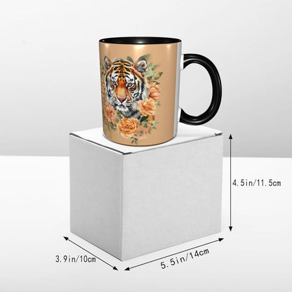 Sunflower Coffee Mug Ceramic Tea Cup With Handle Funny Porcelain Mugs for Women Dishwasher Microwave Safe 11oz
